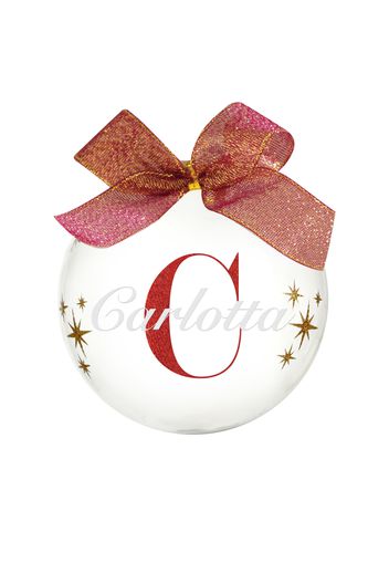 Pallina natale con nome Carlotta 10cm