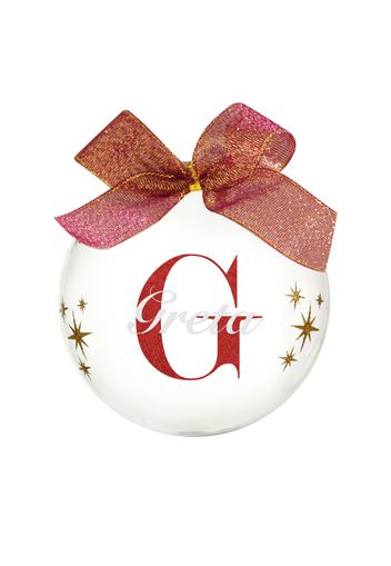 Pallina natale con nome Greta 10cm