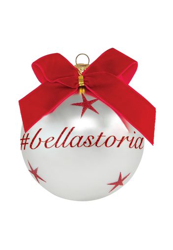 Pallina di Natale con scritta #bellastoria 10 cm