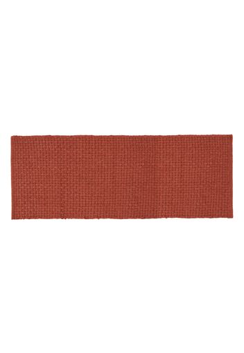 Tappeto bagno 60x130 cm in ciniglia terracotta