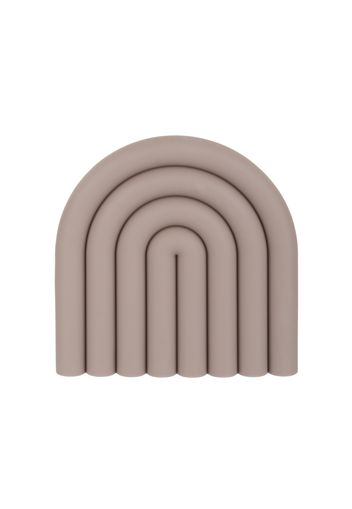 Sottopentola arco in silicone marrone 15x15 cm