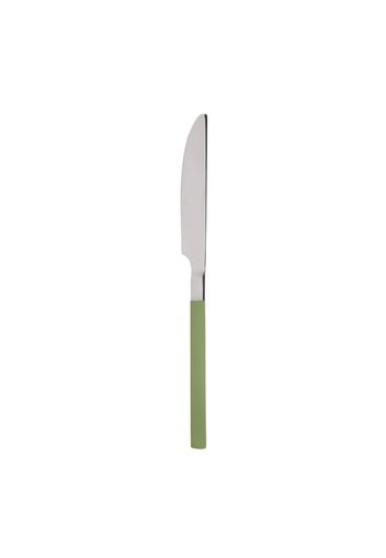 Coltello manico verde in acciaio inox 18/0