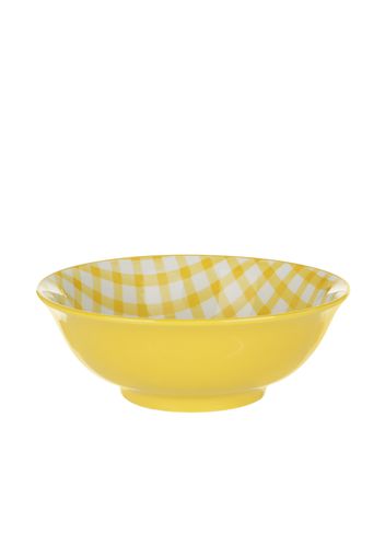 Insalatiera quadretti 21 cm giallo Vichy