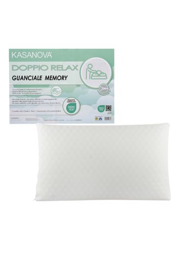 Cuscino guanciale memory Doppio Relax