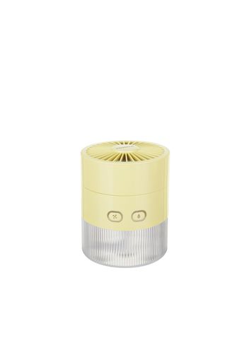 Ventilatore portatile con nebulizzatore giallo