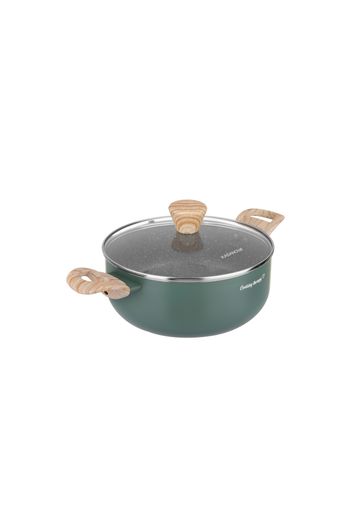 Casseruola 20 cm scritta Cooking Therapy con coperchio