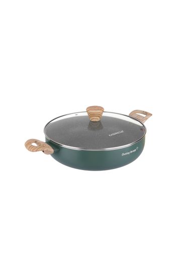 Tegame 28 cm scritta Cooking Therapy con coperchio