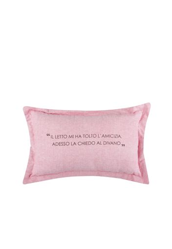 Cuscino divano 30x50 cm scritta malva