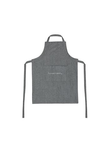 Grembiule cucina con tasca antracite con scritta