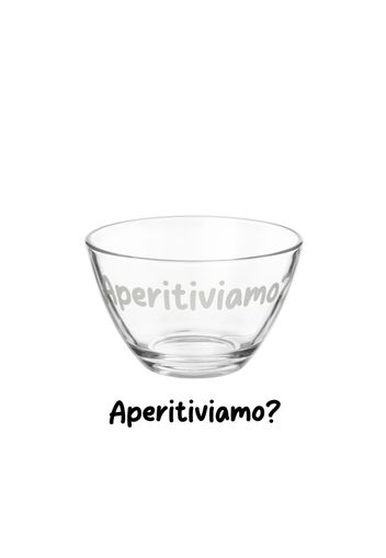 Coppetta vetro scritta Aperitiviamo 680 ml