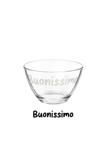 Coppetta vetro scritta Buonissimo 680 ml