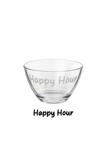 Coppetta vetro scritta Happy Hour 680 ml