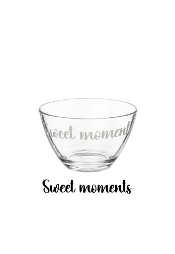 Coppetta vetro scritta Sweet Moments 450 ml