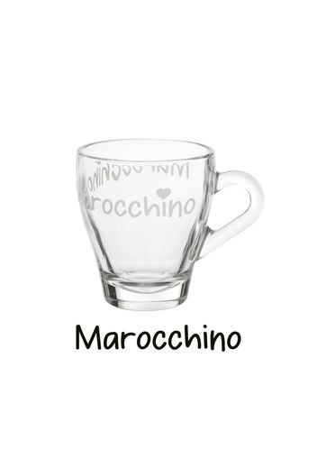 Tazzina in vetro 125 ml scritta Marocchino