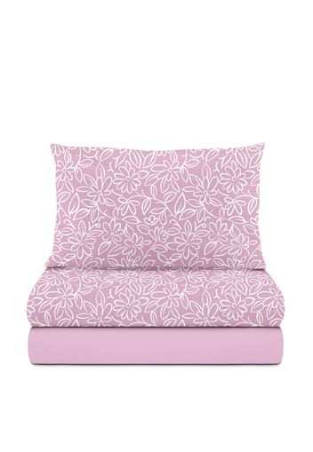 Completo letto singolo lilla Fiore