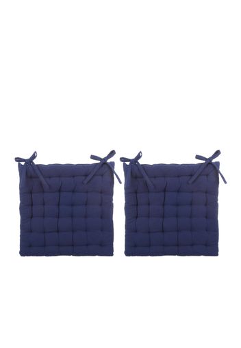 Set 2 cuscini sedia blu 40x40 cm