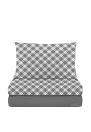 Completo letto singolo in cotone Scozzese Grigio