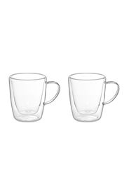 Set tazzine tè trasparenti in vetro borosilicato, da 200 ml