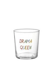 Bicchiere in vetro 360 ml scritta Drama queen