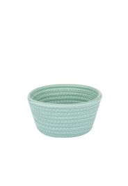 Cestino portaoggetti bagno 14x8,5 cm verde acqua in polipropilene