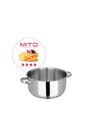 Casseruola 22 cm in acciaio inox Mito