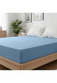 Lenzuolo con angoli matrimoniale melange azzurro