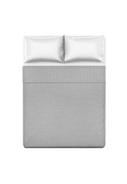 Lenzuolo piano matrimoniale cotone percalle grigio