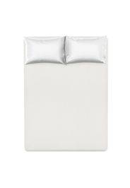 Lenzuolo con angoli matrimoniale cotone percalle bianco