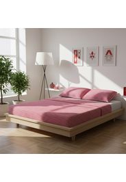 Parure letto matrimoniale quadretti rossi Young