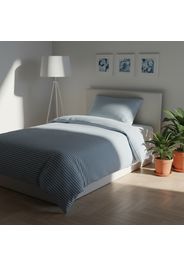 Parure copripiumino singolo righe blu Young
