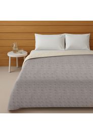 Trapuntino matrimoniale double face beige grigio