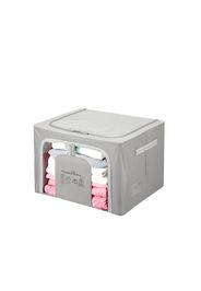 Scatola armadio 50x40x33 cm doppia cerniera e scritta grigio