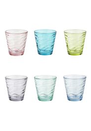 Set 6 bicchieri acqua colorati Pasabahce Origami