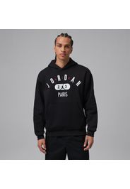 Felpa pullover in fleece con cappuccio Paris Jordan – Uomo - Nero