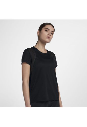 Maglia da running a manica corta Nike - Donna - Nero