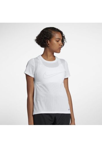 Maglia da running a manica corta Nike - Donna - Bianco