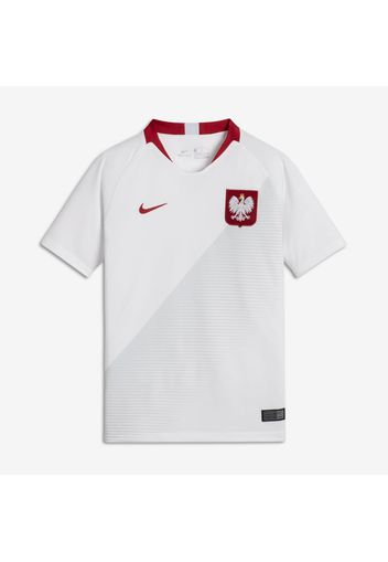 Maglia da calcio 2018 Poland Stadium Home - Ragazzi - Bianco