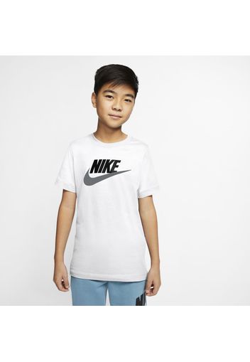 T-shirt in cotone Nike Sportswear - Ragazzi - Bianco