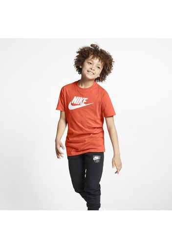 T-shirt in cotone Nike Sportswear - Ragazzi - Arancione