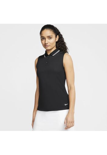 Polo da golf senza maniche Nike Dri-FIT Victory - Donna - Nero