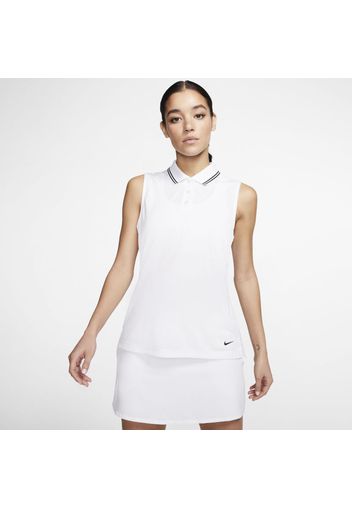 Polo da golf senza maniche Nike Dri-FIT Victory - Donna - Bianco