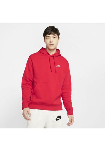 Felpa pullover con cappuccio Nike Sportswear Club Fleece - Red