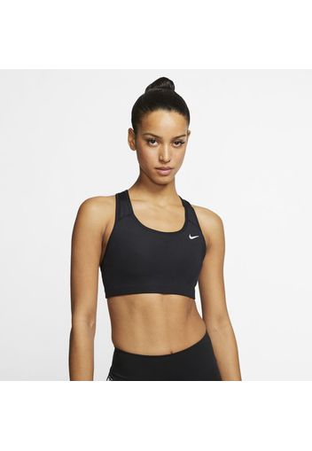 Bra a sostegno medio Nike Swoosh - Donna - Nero