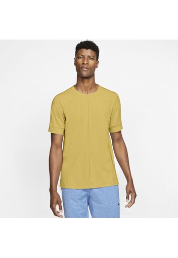 Maglia a manica corta Nike Yoga Dri-FIT - Uomo - Giallo