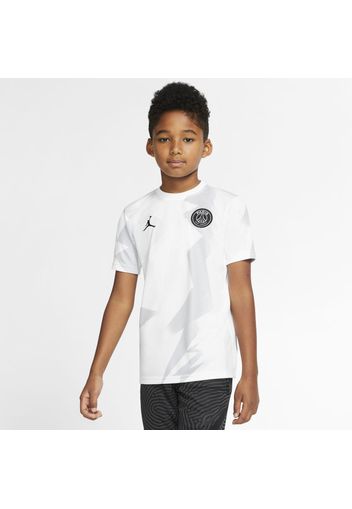 Maglia da calcio a manica corta Jordan x Paris Saint-Germain - Bambini - Bianco