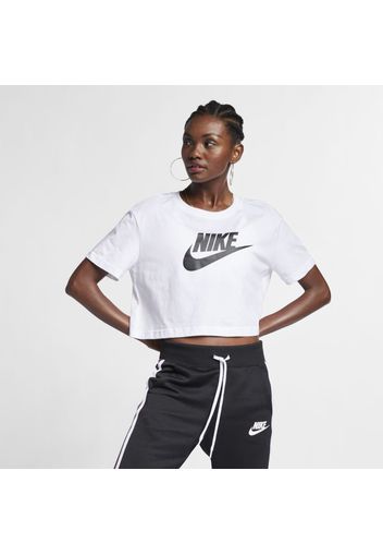 T-shirt ridotta Nike Sportswear Essential - Donna - Bianco