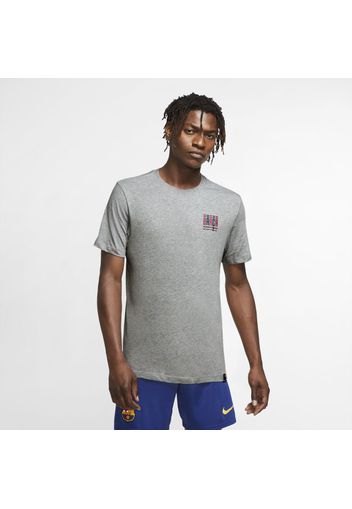 T-shirt da calcio FC Barcelona - Uomo - Grigio