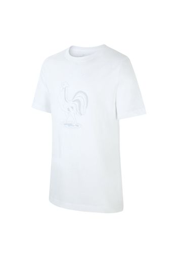 T-shirt da calcio FFF - Ragazzi - Bianco