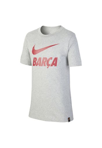 T-shirt da calcio F.C. Barcelona - Ragazzi - Grigio