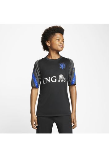 Maglia da calcio Olanda Strike a manica corta - Ragazzi - Nero